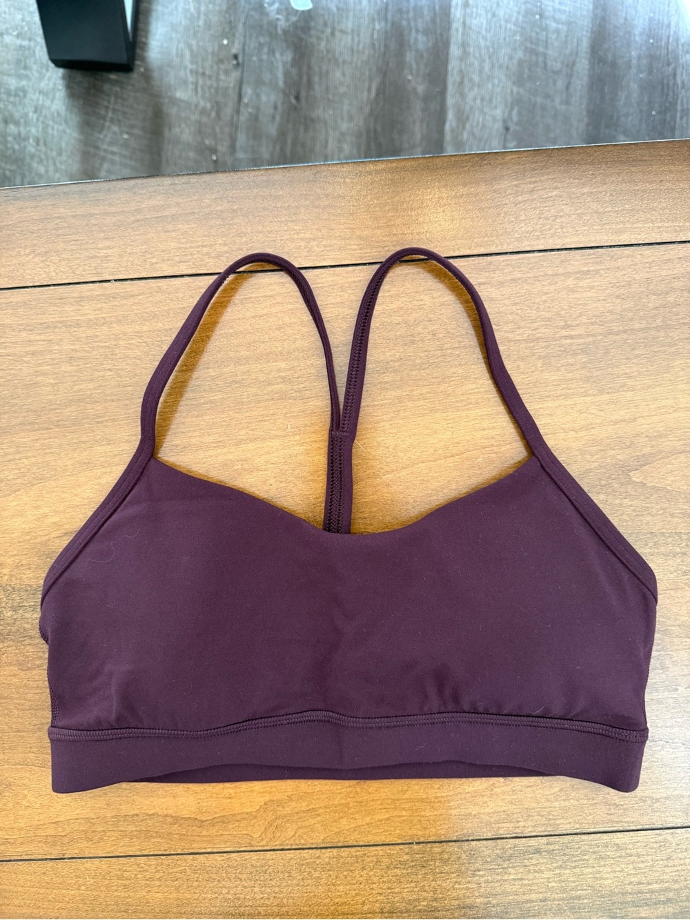 Lululemon Burgundy Flow Y Sports Bra
